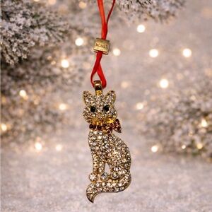 Monet 2020 crystal cat ornament
